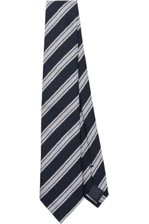 Emporio Armani Tilbehør, Herre, Sort, ONE SIZE, Elegant Silke Slips