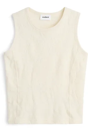 Soulland Top, Dame, Hvid, 2XS/XS, Bomuld, Mira plys top