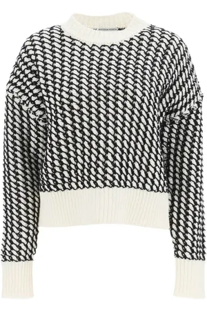 Bottega Veneta Strik, Dame, Flerfarvet, S, Uld, Uld Sweater Ss23
