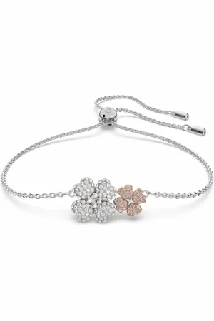 Swarovski Tilbehør, Dame, Grå, ONE SIZE, Latisha Blomsterarmbånd