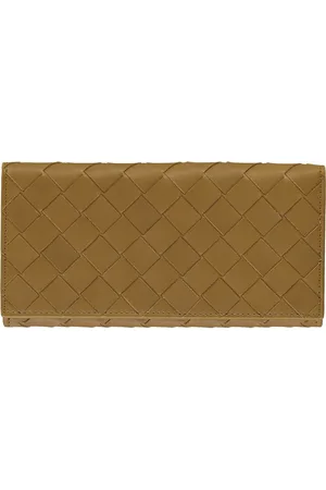 Bottega Veneta Tilbehør, Herre, Brun, ONE SIZE, Læder, Læder Continental Wallet med Kortlommer