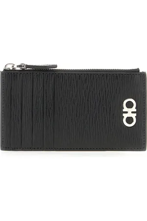 Salvatore Ferragamo Tilbehør, Herre, Sort, ONE SIZE, Uld, Stilfuld pung