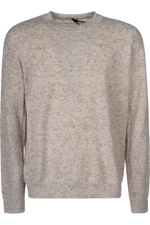 Ermenegildo Zegna Strik, Herre, Hvid, 2XL, Cashmere, Hvid Striktrøje