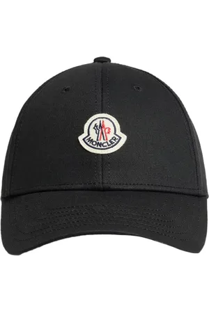 Moncler Tilbehør, Dame, Sort, ONE SIZE, Bomuld, Klassisk Baseball Cap Sort Bomuld Justerbar