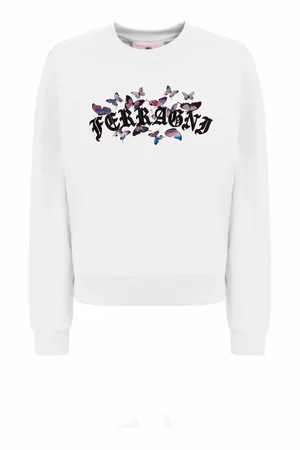 Chiara Ferragni Sweathshirts & Hoodies, Dame, Hvid, XS, Bomuld, Sweatshirts