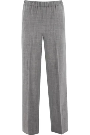 Fabiana Filippi Bukser, Dame, Grå, XS, Uld, Slim-fit Bukser