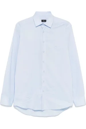 Etro Skjorte, Herre, Blå, 6XL, Bomuld, Roma Skjorte