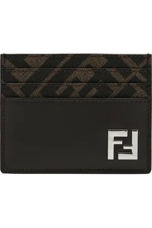 Fendi Tilbehør, Herre, Brun, ONE SIZE, Kreditkortholdere til mænd