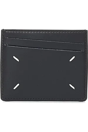 Maison Margiela Tilbehør, Herre, Sort, ONE SIZE, Læder, Four-Stitch Kortholder