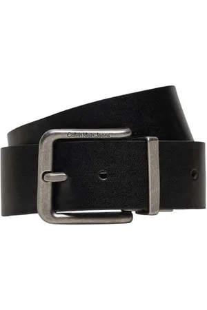 Calvin Klein Tilbehør, Herre, Sort, 105 CM, Læder, Læderbælte Cinte