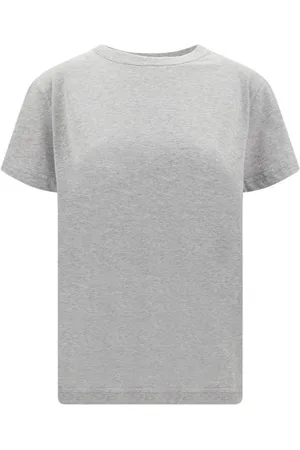 Fabiana Filippi Top, Dame, Grå, M, Bomuld, Sparkling Crew Neck Tee