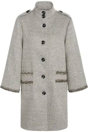 Bruuns Bazaar Frakke, Dame, Grå, L, Uld, Galantusbbcasja Coat Jakker Bbw4199