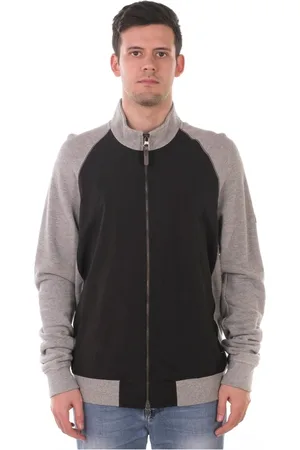 Emporio Armani Sweathshirts & Hoodies, Herre, Sort, 3XL, Bomuld, Hættetrøje