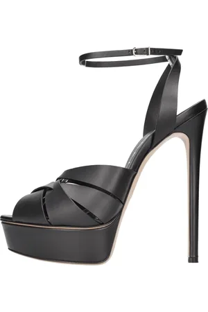 Casadei Sko, Dame, Sort, 40 EU, Læder, Sandal Sort