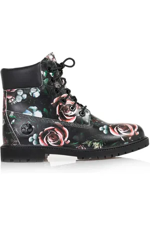 Timberland Sko, Dame, Flerfarvet, 41 EU, Læder, Floral Heritage Cupsole Støvler
