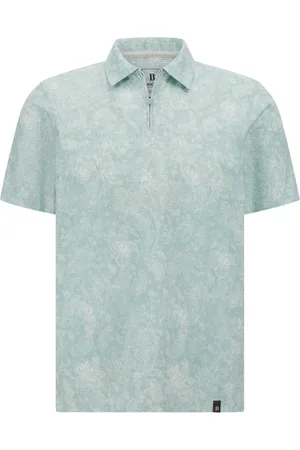Boggi Milano Top, Herre, Grøn, M, Bomuld, Bomuldsblanding Jersey Polo Shirt