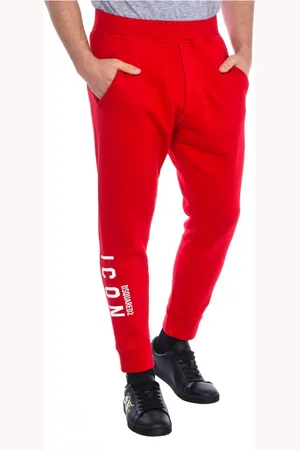 Dsquared2 Bukser, Herre, Rød, L, Bomuld, Sweatpants