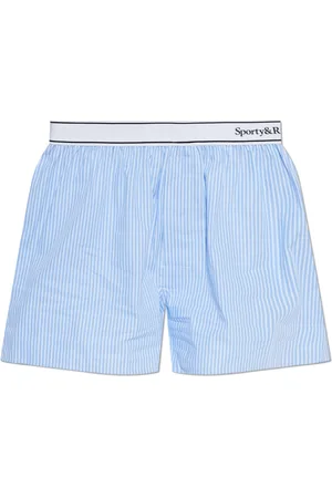 Sporty & Rich Shorts, Dame, Blå, S, Bomuld, Blåstribede Shorts