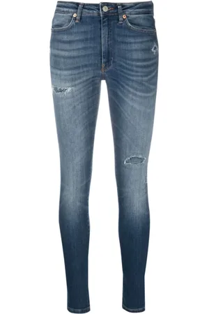 Dondup Jeans, Dame, Blå, W30, Bomuld, High Rise Skinny Jeans