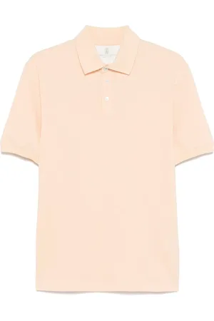 Brunello Cucinelli Top, Herre, , 2XL, Bomuld, Bomuld Polo Skjorte 3 Knapper Italien