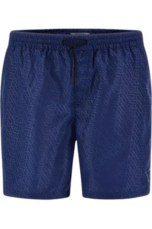 Guess Badetøj, Herre, Blå, XL, Polyester, Swimwear Medium Embossed