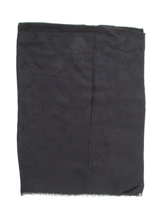 Emporio Armani Tilbehør, Herre, Sort, ONE SIZE, Uld, Pashmina Tørklæde