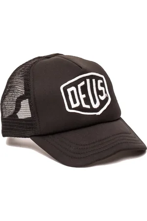 Deus Ex Machina Tilbehør, Dame, Sort, ONE SIZE, Bomuld, Baylands Trucker Sort Hvid Kasket