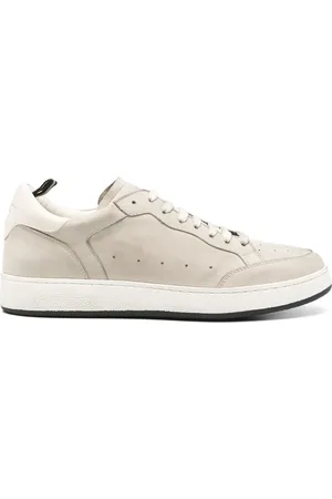 Officine creative Sko, Herre, Grå, 44 EU, Læder, Lædersneakers med unikt design