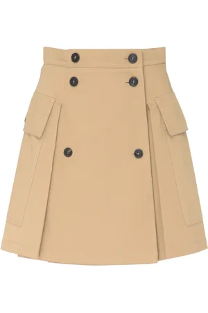 Max Mara Nederdel, Dame, , 2XS, Bomuld, Zebio Kort Nederdel