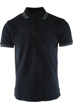 Etro Top, Herre, Blå, S, Bomuld, Polo Shirt
