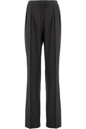Fabiana Filippi Bukser, Dame, Sort, XL, Uld, Slim-fit Bukser