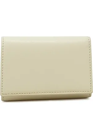 Marc Jacobs Tilbehør, Dame, Brun, ONE SIZE, Læder, Hvid Læder Trifold Wallet