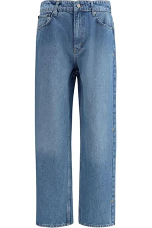 Daily paper Jeans, Herre, Blå, XL, Bomuld, Wide Leg Jeans