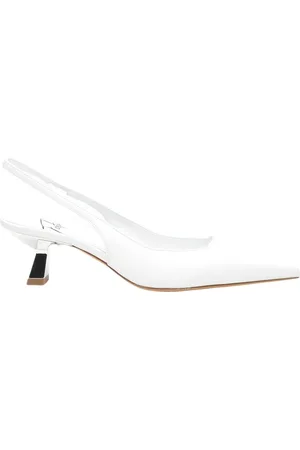 ROBERTO FESTA Sko, Dame, Hvid, 37 EU, Læder, Arabel Hvide Læder Slingback Pumps