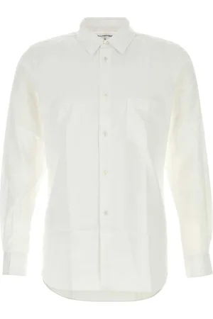 Comme des Garçons Skjorte, Herre, Hvid, S, Bomuld, Hvid Poplin Skjorte