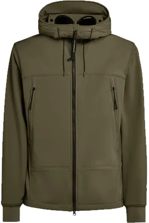 C.P. Company Jakke, Herre, Grøn, 2XL, Uld, Shell-R Goggle Jakke