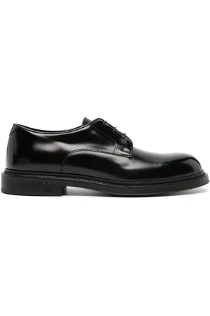 Emporio Armani Sko, Herre, Sort, 45 EU, Læder, Klassiske Derby Sko