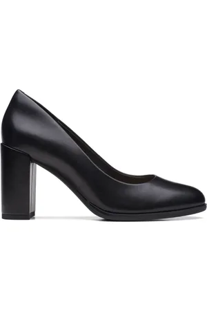 Clarks Sko, Dame, Sort, 39 1/2 EU, Læder, Court Pumps