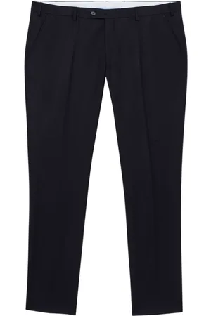 Brooks Brothers Bukser, Herre, Blå, W34, Uld, Jomfrulige Uldbukser