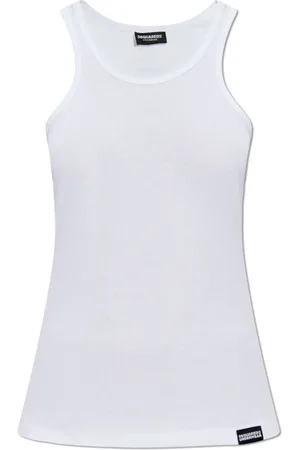 Dsquared2 Top, Dame, Hvid, XL, Lingerie Top med Stropper
