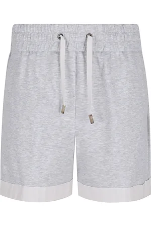 PESERICO SIGN Shorts, Dame, Grå, S, Bomuld, Grå Snørelinning Bomuld Bukser
