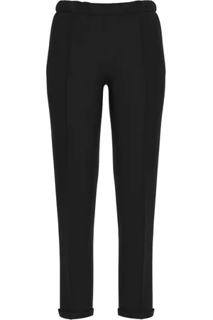 Guess Bukser, Dame, Sort, 2XL, Uld, Slim-fit bukser med logo