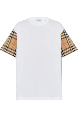 Burberry Top, Dame, Hvid, XS, Bomuld, Bomulds T-shirt