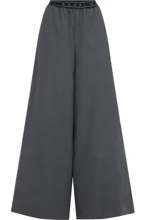 Marni Bukser, Dame, Grå, XS, Uld, Graphite Bukser