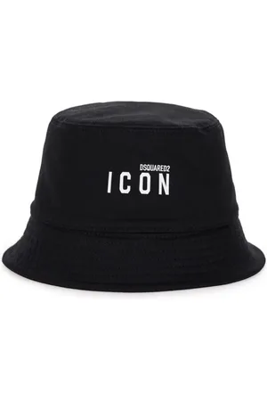 Dsquared2 Tilbehør, Dame, Sort, S, Bomuld, Sort Bucket Hat