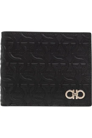 Salvatore Ferragamo Tilbehør, Herre, Sort, ONE SIZE, Læder, Bi-fold pung