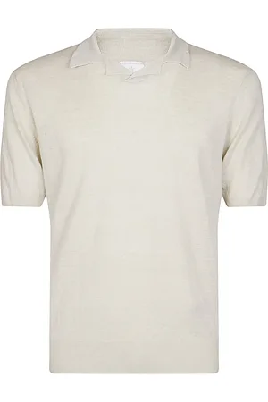 ELEVENTY Strik, Herre, Grøn, S, Linned, Bowling Krave Linned Polo Shirt