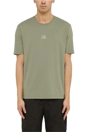 C.P. Company Top, Herre, Grøn, S, Uld, Kortærmet rund hals T-shirt