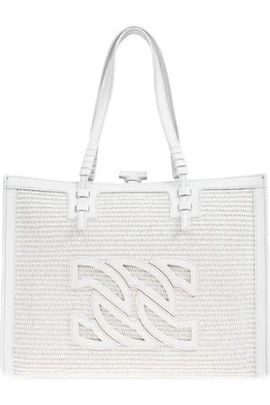 Casadei Taske, Dame, Hvid, ONE SIZE, Læder, Beaurivage Shopper Taske