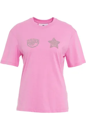 Chiara Ferragni Top, Dame, Lyserød, S, Bomuld, T-Shirt